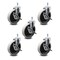 Service Caster 5 Inch Thermoplastic Wheel 8mm Threaded Stem Caster Set with Brakes SCC, 5PK SCC-TS05S510-TPRS-SLB-M815-5 - alternate 1